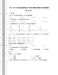 2022-2023学年湖北省黄冈市八年级下册数学期末专项突破模拟题（AB卷）含解析