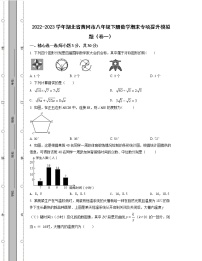 2022-2023学年湖北省黄冈市八年级下册数学期末专项提升模拟题（卷一卷二）含解析