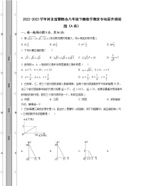 2022-2023学年河北省邯郸市八年级下册数学期末专项提升模拟题（AB卷）含解析