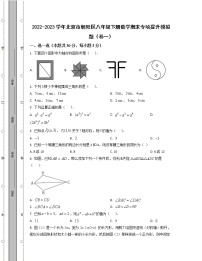 2022-2023学年北京市朝阳区八年级下册数学期末专项提升模拟题（卷一卷二）含解析