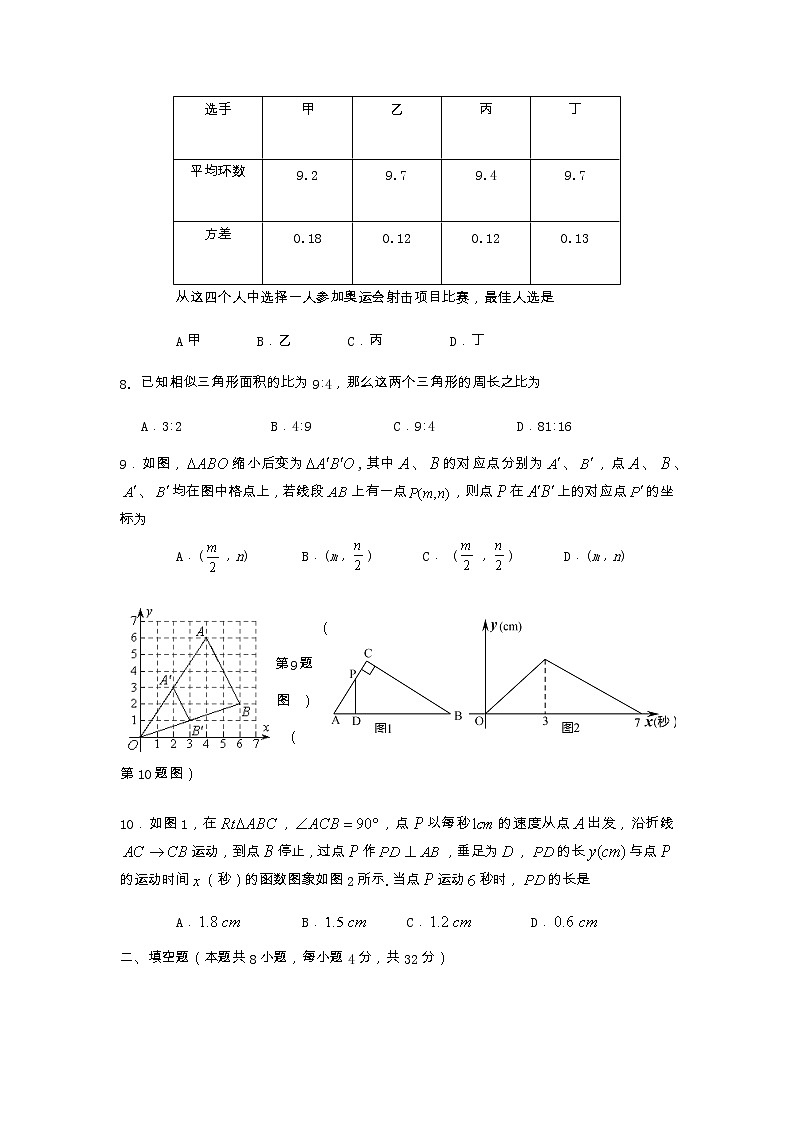 湖南省永州市双牌县2022-2023学年九年级上学期期末质量监测数学试题第2页