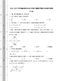 2022-2023学年湖南省长沙市八年级下册数学期中专项提升模拟（AB卷）含解析