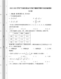 2022-2023学年广东省东莞市八年级下册数学期中专项突破模拟（AB卷）含解析