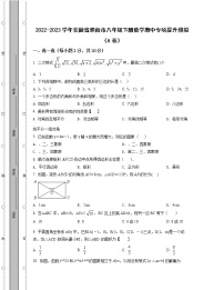 2022-2023学年安徽省淮南市八年级下册数学期中专项提升模拟（AB卷）含解析