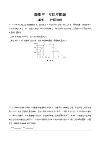 2023年中考数学第一轮重难点题型练习 题型三  实际应用题（无答案）