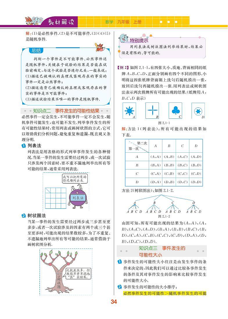 第2章 简单事件的概率 2.1 事件的可能性第2页