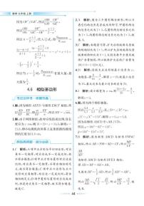 浙教版九年级上册4.6 相似多边形优秀课时训练