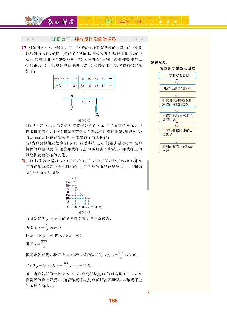 【教材解读】浙教版数学八年级下册 第6章 反比例函数 6.3 反比例函数的应用 试卷03