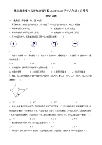 连云港市灌南县新知双语学校2021-2022学年八年级3月月考数学试题（含解析）