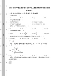 2022-2023学年江苏省扬州市七年级上册数学期末专项提升模拟题（AB卷）含解析