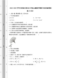 2022-2023学年吉林省吉林市七年级上册数学期末专项突破模拟题（AB卷）含解析