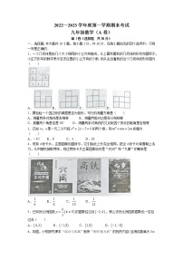 山东省枣庄市山亭区2022-2023学年九年级上学期期末数学试题