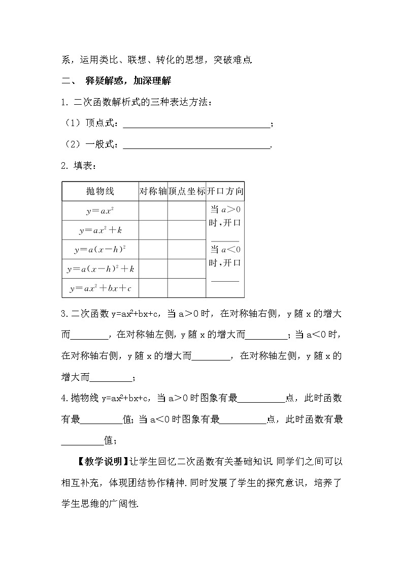 第二章 二次函数 章末复习 上课课件+教案+习题课件02