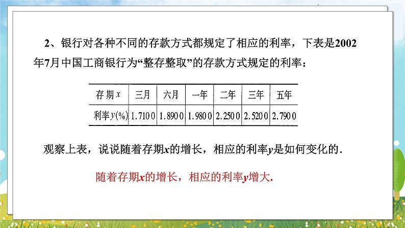八年级数学湘教版下册 4.1 函数和它的表示法 PPT课件+教案+习题04