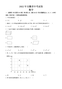 2022年安徽省中考数学试卷【含答案】