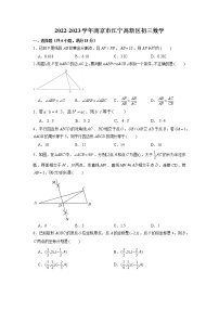 江苏省南京市江宁高新区中学2022-2023学年九年级上学期数学周测考试(解析版)