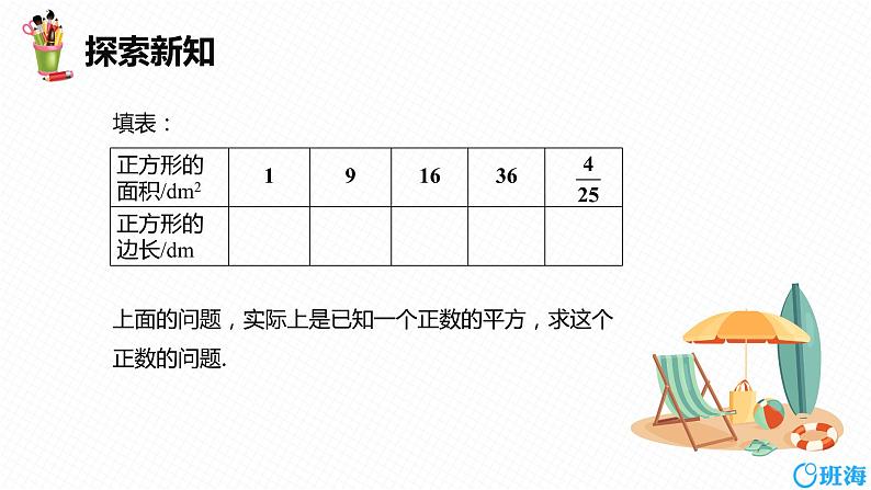 班海数学人教版七下-6.1 平方根 第一课时【优质课件】第8页