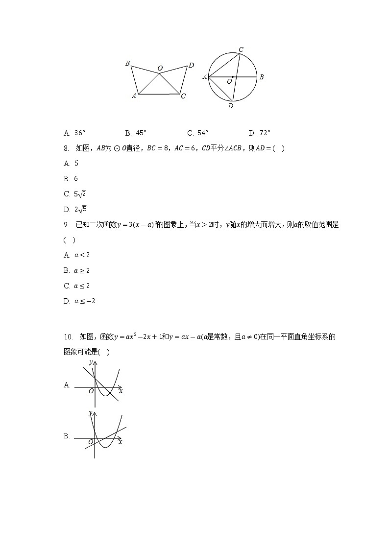 2022-2023学年山东省德州市临邑县万力学校、永兴学校九年级（上）期中数学试卷(解析版)02