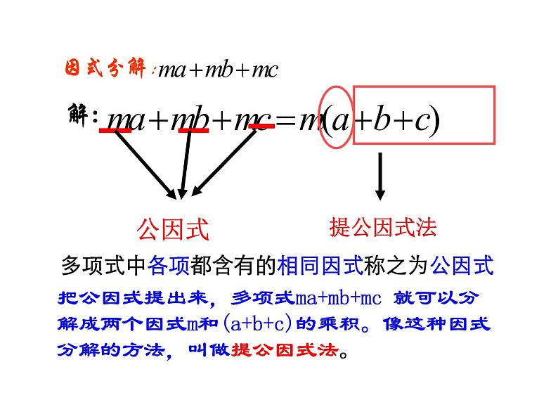 华师版八年级（上）数学12.5.1因式分解—提公因式法 课件+教案+视频08