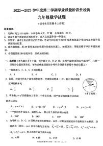 江苏省连云港市2022-2023学年上学期期末检测九年级数学试题