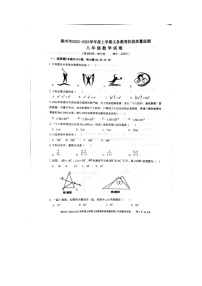 广东省惠州市2022-2023学年上学期期末教学质量检测八年级数学试题