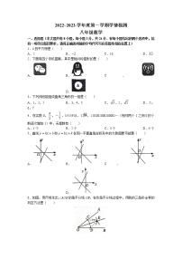 江苏省宿迁市沭阳县2022-2023学年八年级上学期期末数学试题