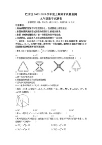 重庆市巴南区2022-2023学年九年级上学期期末数学试题