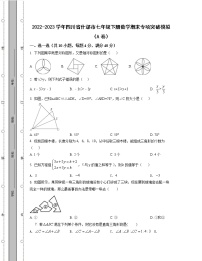 2022-2023学年四川省什邡市七年级下册数学期末专项突破模拟（AB卷）含解析