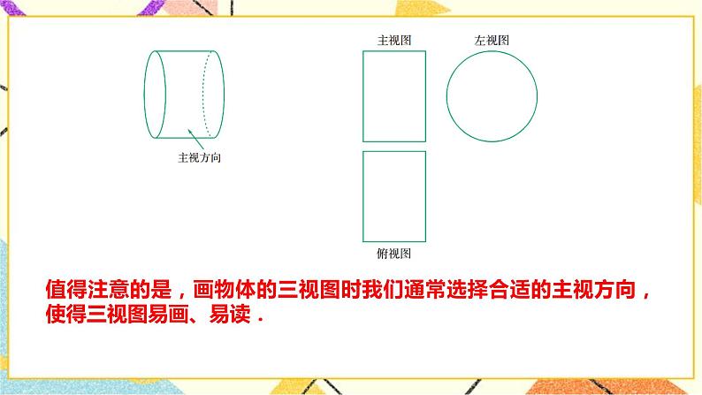 浙教版数学九年级下册 3.2简单几何体的三视图（2）   课件+教案+学案07