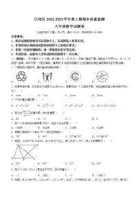 重庆市巴南区2022-2023学年八年级上学期期末数学试题(含答案)