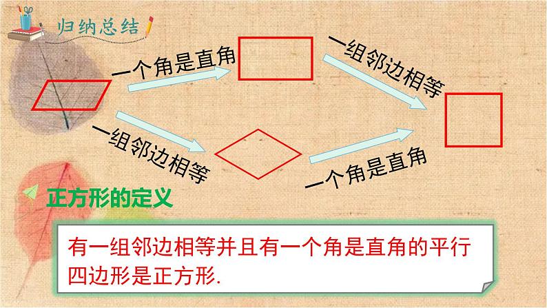 人教版数学八年级下册 18.2.3  正方形 课件第7页