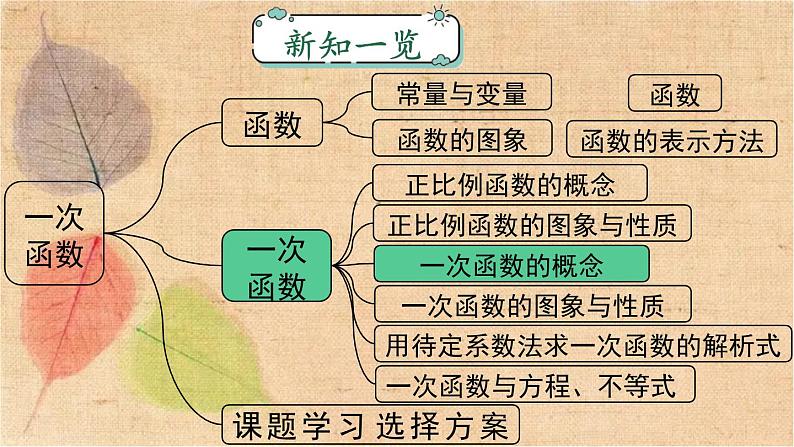 人教版数学八年级下册 19.2.2 第1课时 一次函数的概念 课件01