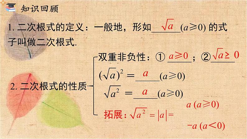 人教版数学八年级下册 第十六章 小结与复习 课件03