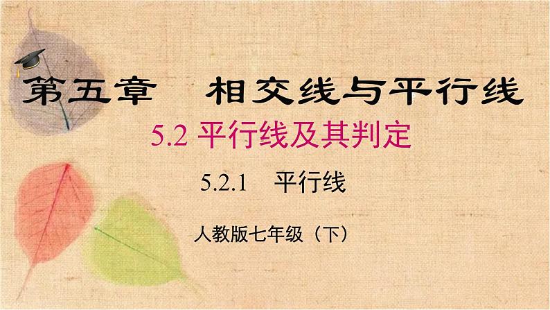 人教版数学七年级下册 5.2.1 平行线 课件第2页