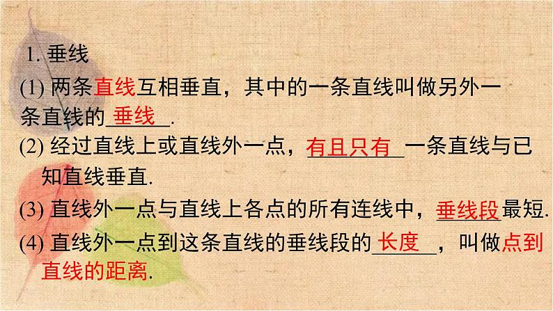 人教版数学七年级下册 第五章 小结与复习 课件第4页