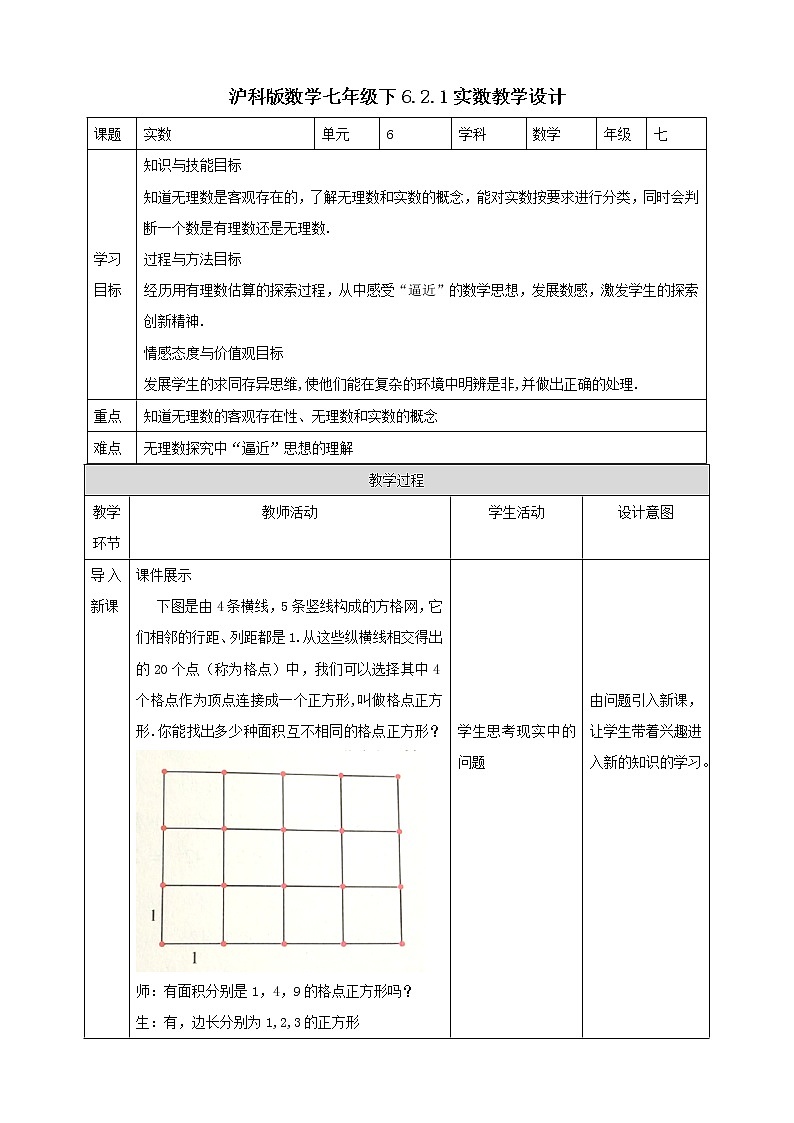 6.2.1实数(课件+教案+练习）01