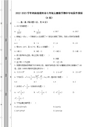 2022-2023学年河南省濮阳市七年级上册数学期中专项提升模拟（AB卷）含解析