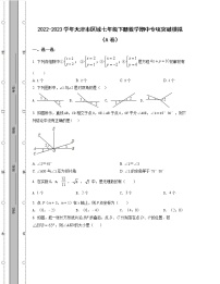 2022-2023学年天津市区域七年级下册数学期中专项突破模拟（AB卷）含解析