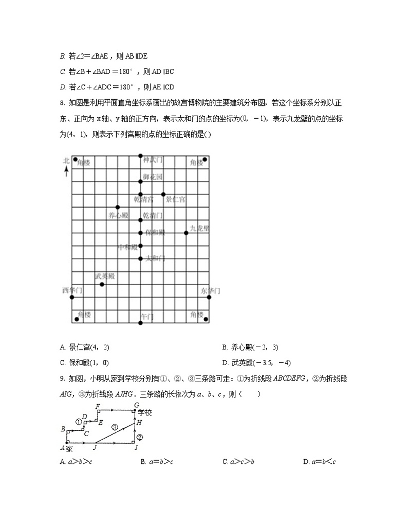 2022-2023学年广东省佛山市七年级下册数学期中专项提升模拟（AB卷）含解析02