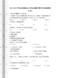 2022-2023学年山东省临沂市七年级上册数学期中专项突破模拟（AB卷）含解析