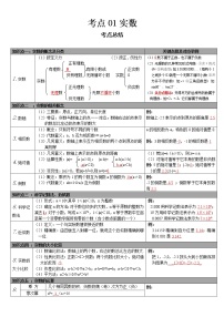 2022-2023 数学华师大版中考考点经典导学 考点01实数