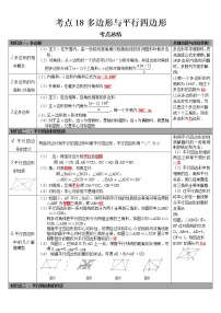 2022-2023 数学华师大版中考考点经典导学 考点18多边形与平行四边形