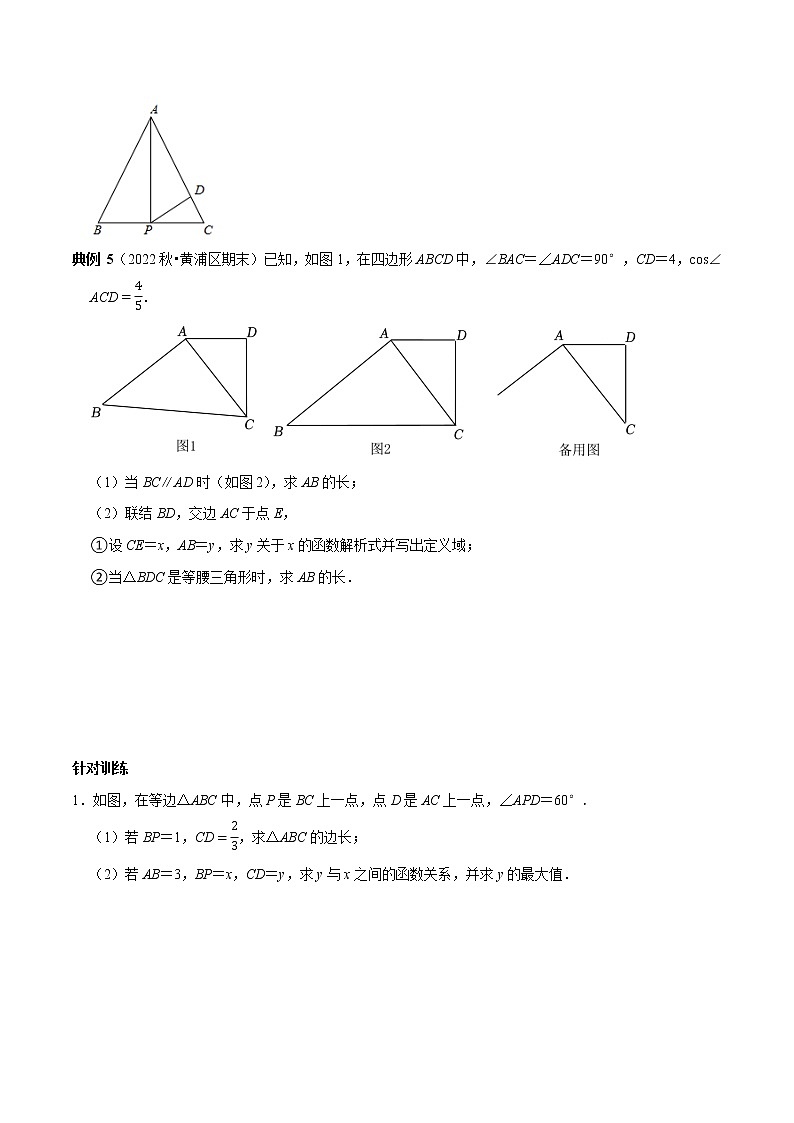 专题19 寻找或构建相似三角形的基本模型解决问题（原卷版）第3页