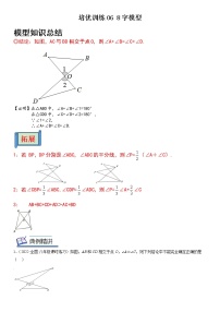 【中考一轮专项复习】2023年中考数学通用版培优专项训练 06  8字模型（原卷版+解析版）