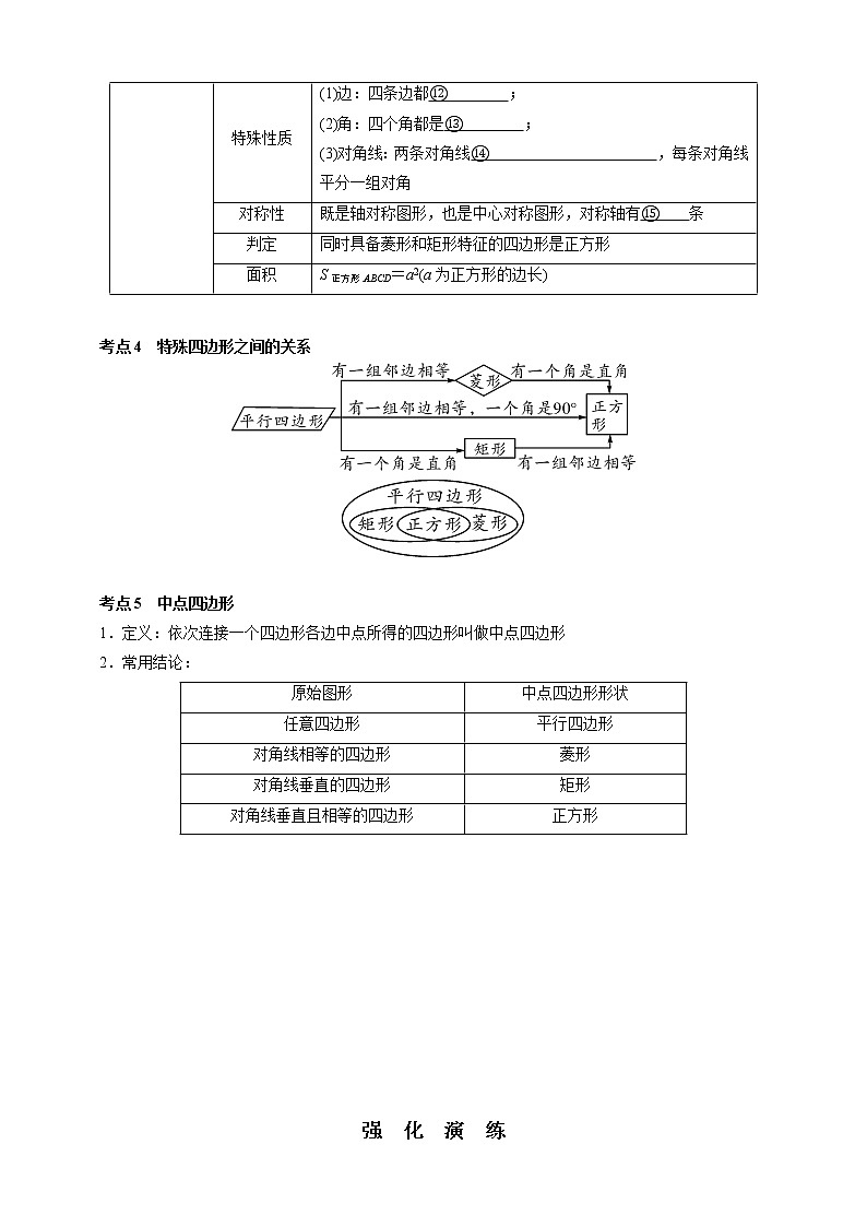 【中考一轮复习】2023年中考数学通用版考点梳理+练习——第23讲 矩形、菱形、正方形（含答案）第2页
