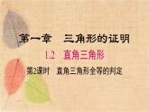 北师大版数学八年级下册 1.2 第2课时 直角三角形全等的判定 课件