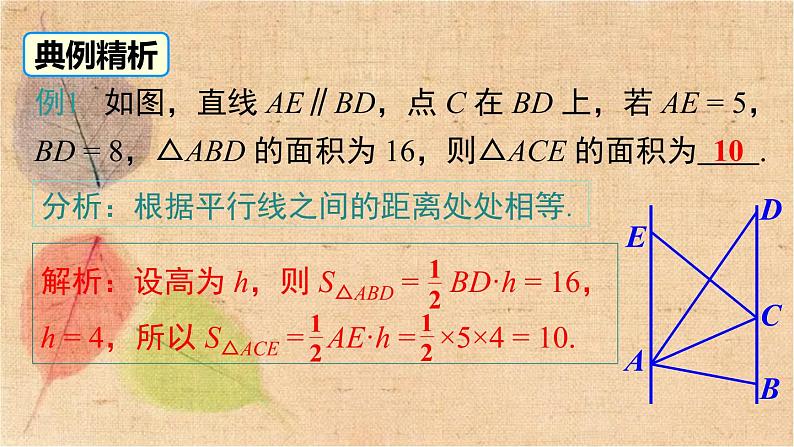 北师大版数学八年级下册 6.2 第3课时 平行线间的距离及平行四边形判定与性质的综合 课件第7页