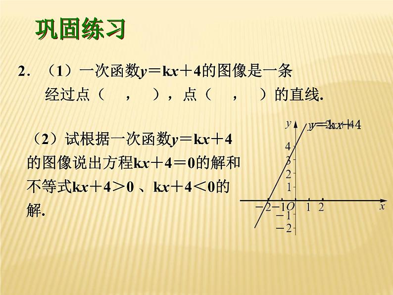 6.6 一次函数、一元一次方程和一元一次不等式 苏科版数学八年级上册课件1第7页