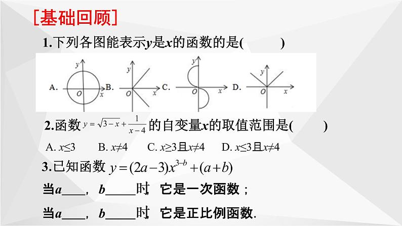 第6章 一次函数-一次函数及其图像 苏科版数学八年级上册复习课件第2页