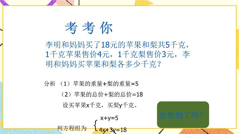 5.2二元一次方程组和它的解 课件＋教案03